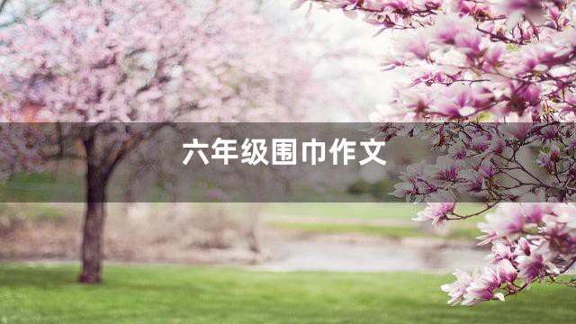 六年级围巾作文