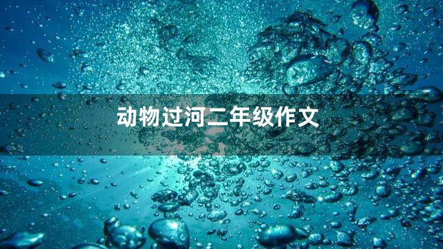 动物过河二年级作文