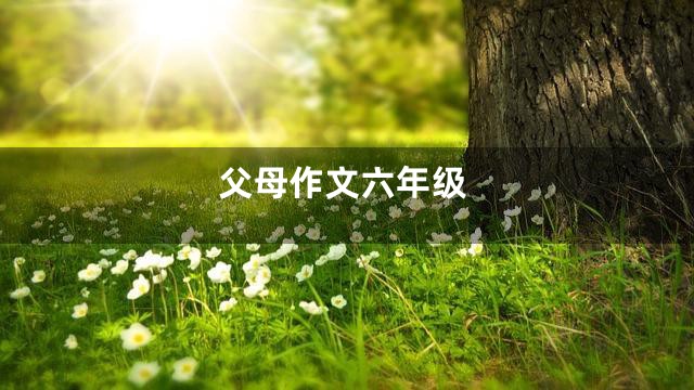 父母作文六年级