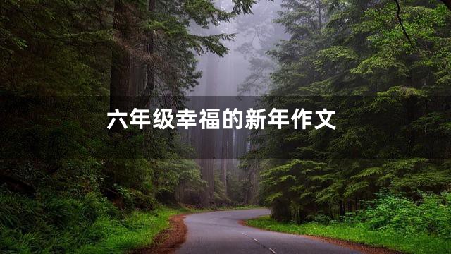 六年级幸福的新年作文
