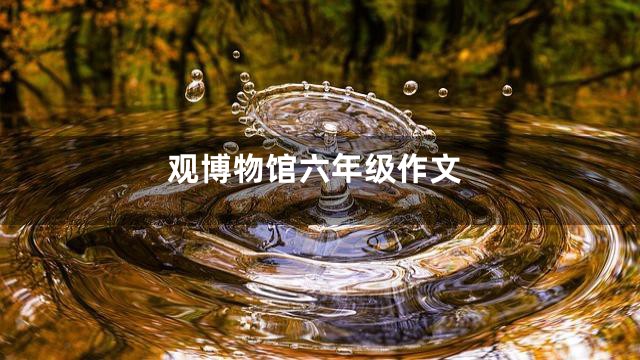 观博物馆六年级作文