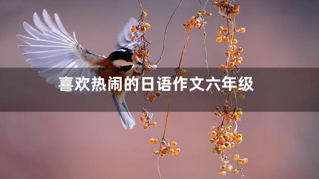 喜欢热闹的日语作文六年级