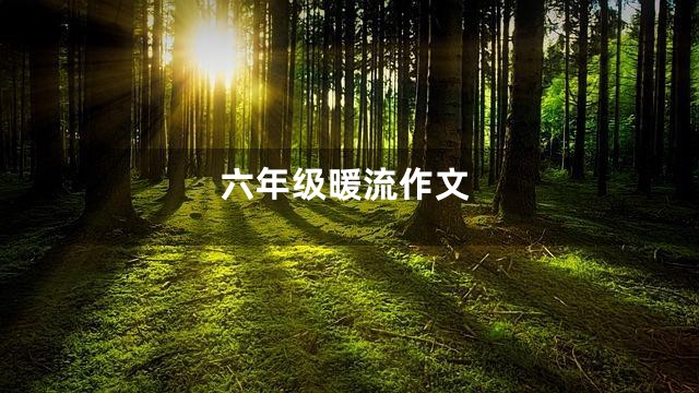 六年级暖流作文