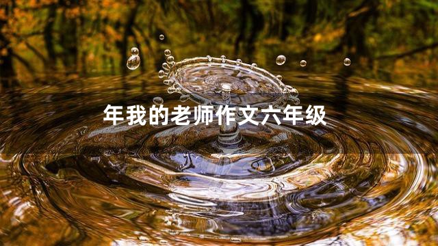 年我的老师作文六年级