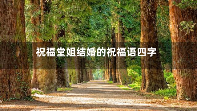 祝福堂姐结婚的祝福语四字