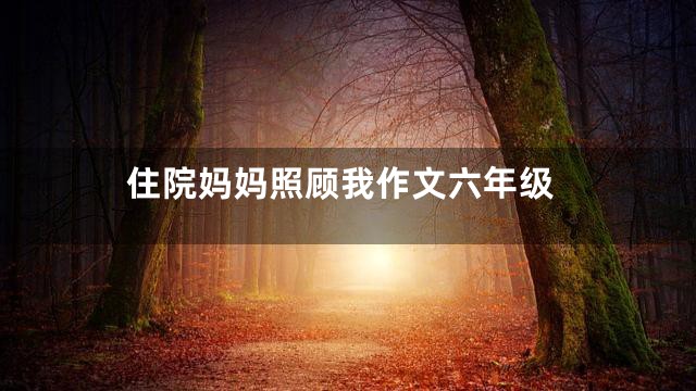 住院妈妈照顾我作文六年级