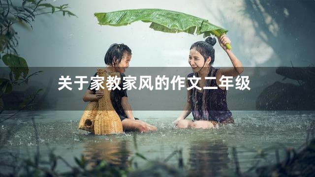 关于家教家风的作文二年级