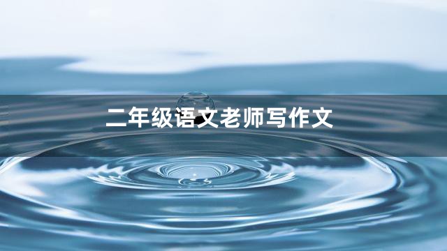 二年级语文老师写作文