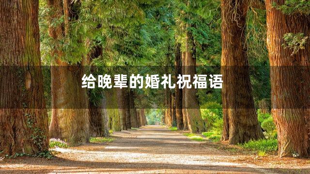 给晚辈的婚礼祝福语