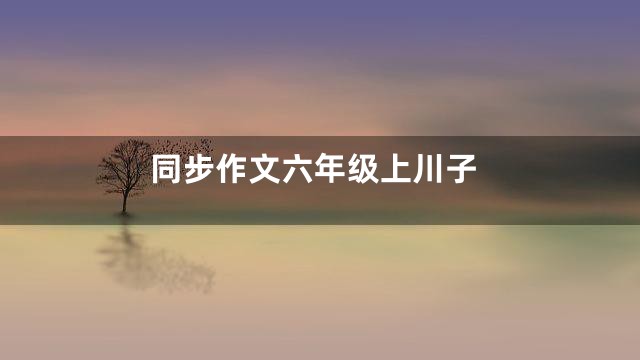 同步作文六年级上川子