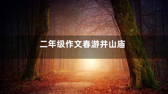 二年级作文春游井山庙