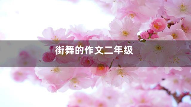 街舞的作文二年级