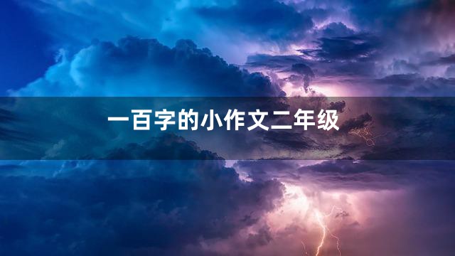 一百字的小作文二年级