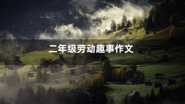 二年级劳动趣事作文