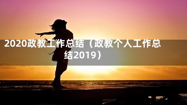 2020政教工作总结（政教个人工作总结2019）