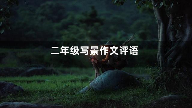 二年级写景作文评语