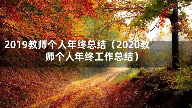 2019教师个人年终总结（2020教师个人年终工作总结）