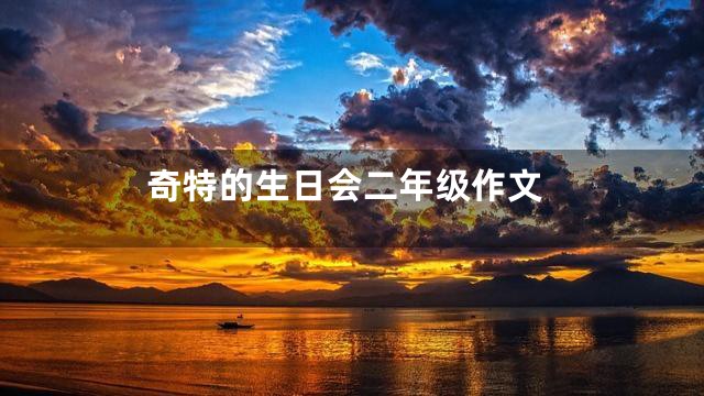奇特的生日会二年级作文