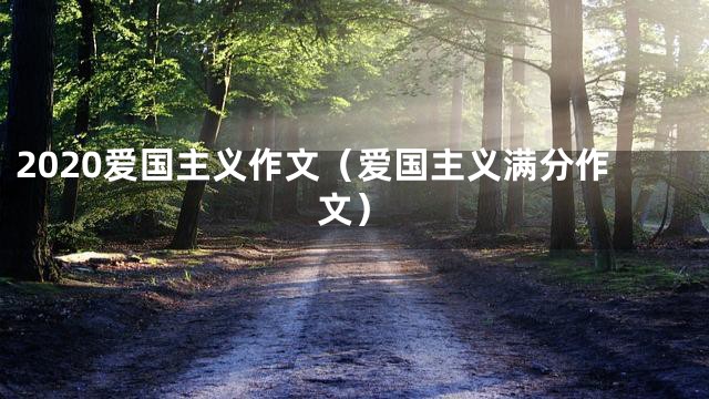 2020爱国主义作文（爱国主义满分作文）