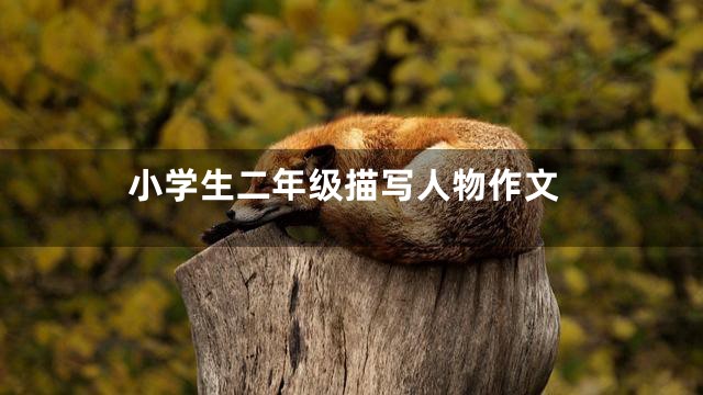 小学生二年级描写人物作文