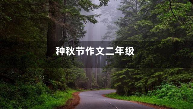 种秋节作文二年级