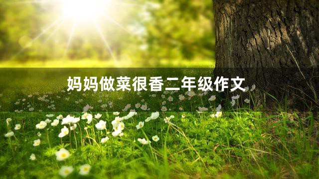 妈妈做菜很香二年级作文