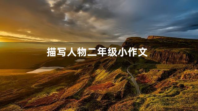 描写人物二年级小作文