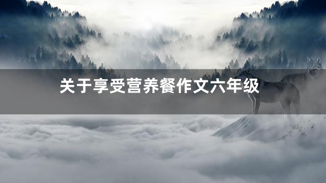 关于享受营养餐作文六年级