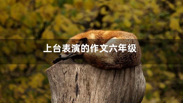 上台表演的作文六年级