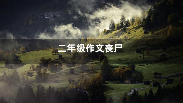 二年级作文丧尸