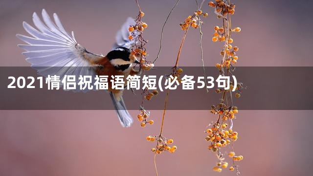 2021情侣祝福语简短(必备53句)