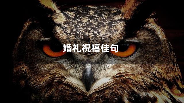 婚礼祝福佳句