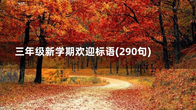 三年级新学期欢迎标语(290句)
