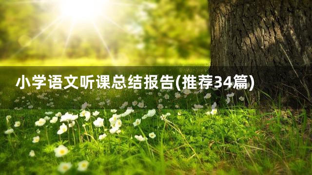 小学语文听课总结报告(推荐34篇)