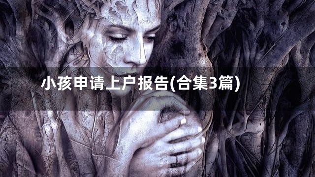 小孩申请上户报告(合集3篇)