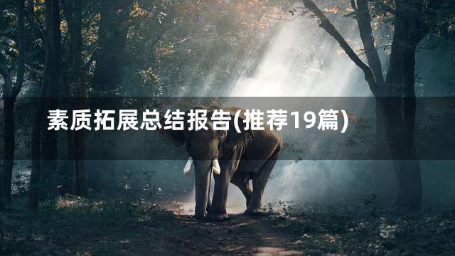 素质拓展总结报告(推荐19篇)