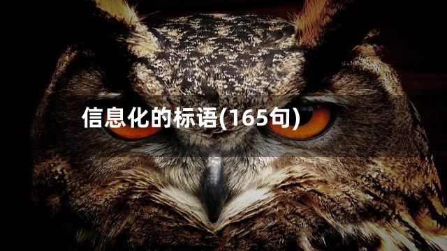 信息化的标语(165句)