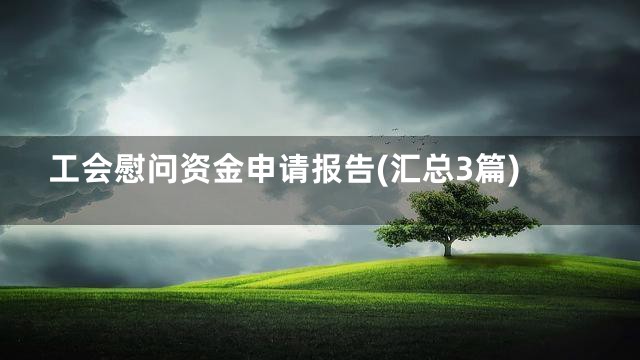 工会慰问资金申请报告(汇总3篇)